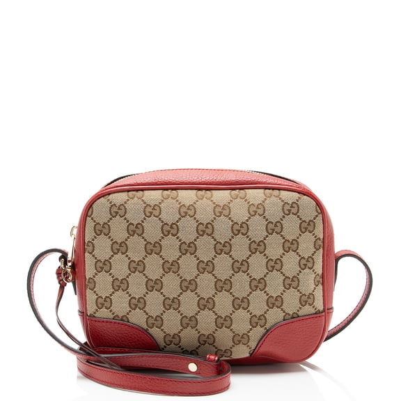 Pre-Owned Gucci GG Canvas Bree Mini Messenger
