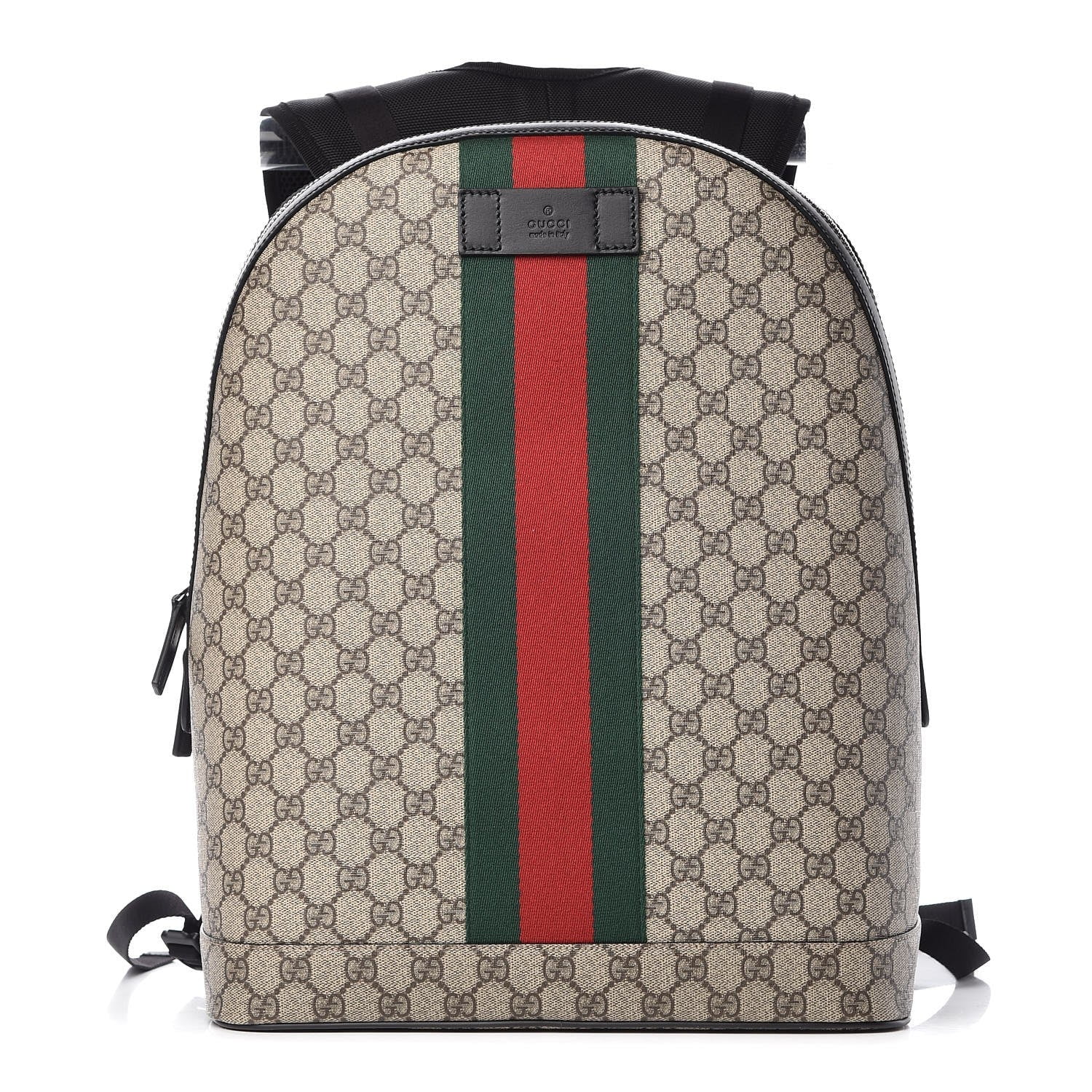 mangel Helligdom Diskant Gucci GG Supreme Backpack with Web Stripe 442722 - Walmart.com