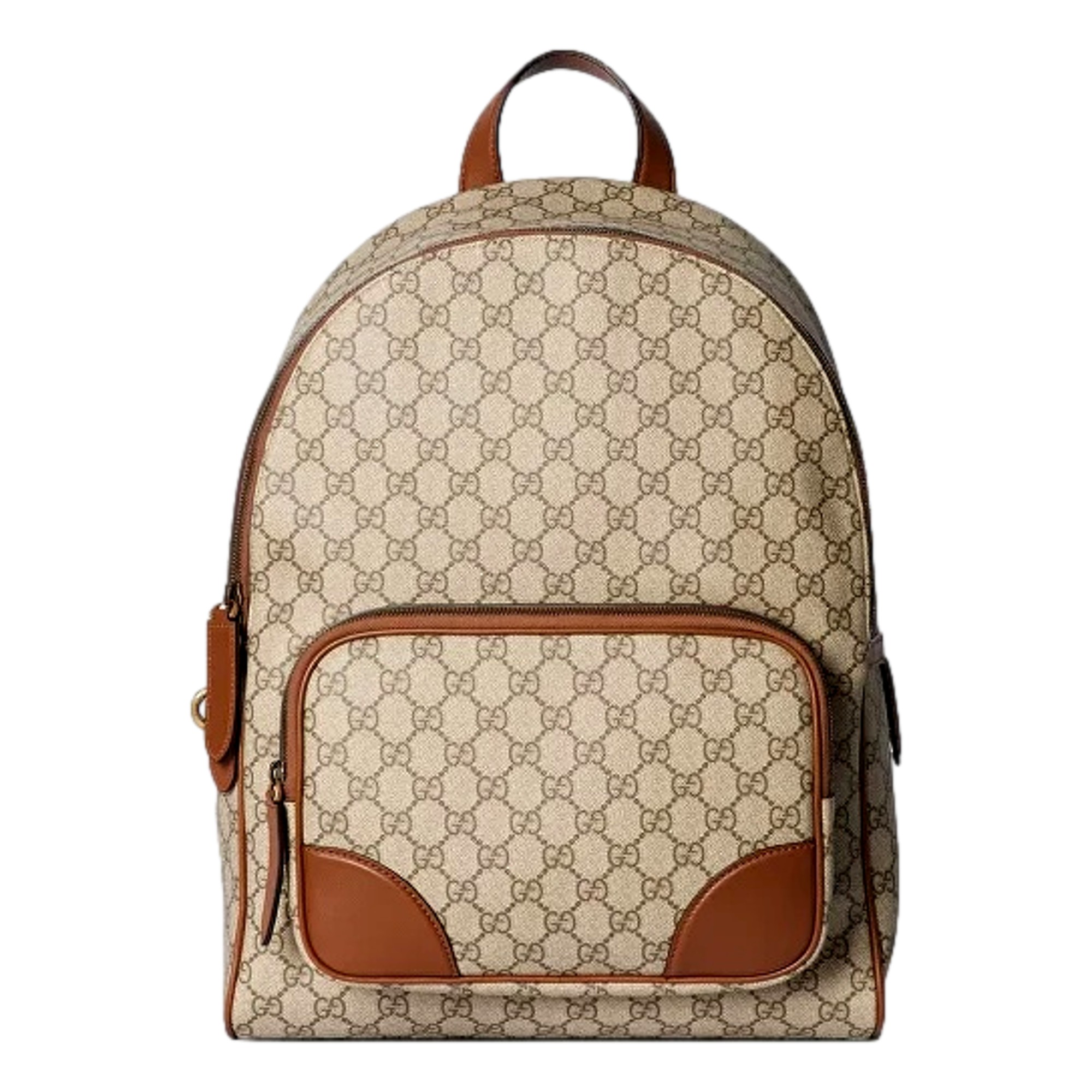 Gucci BackPack Bag  Brown Leather 3206423 Gucci Vintage Ruck Sack Backpack Bamboo Brown Leather - Etsy main image 2