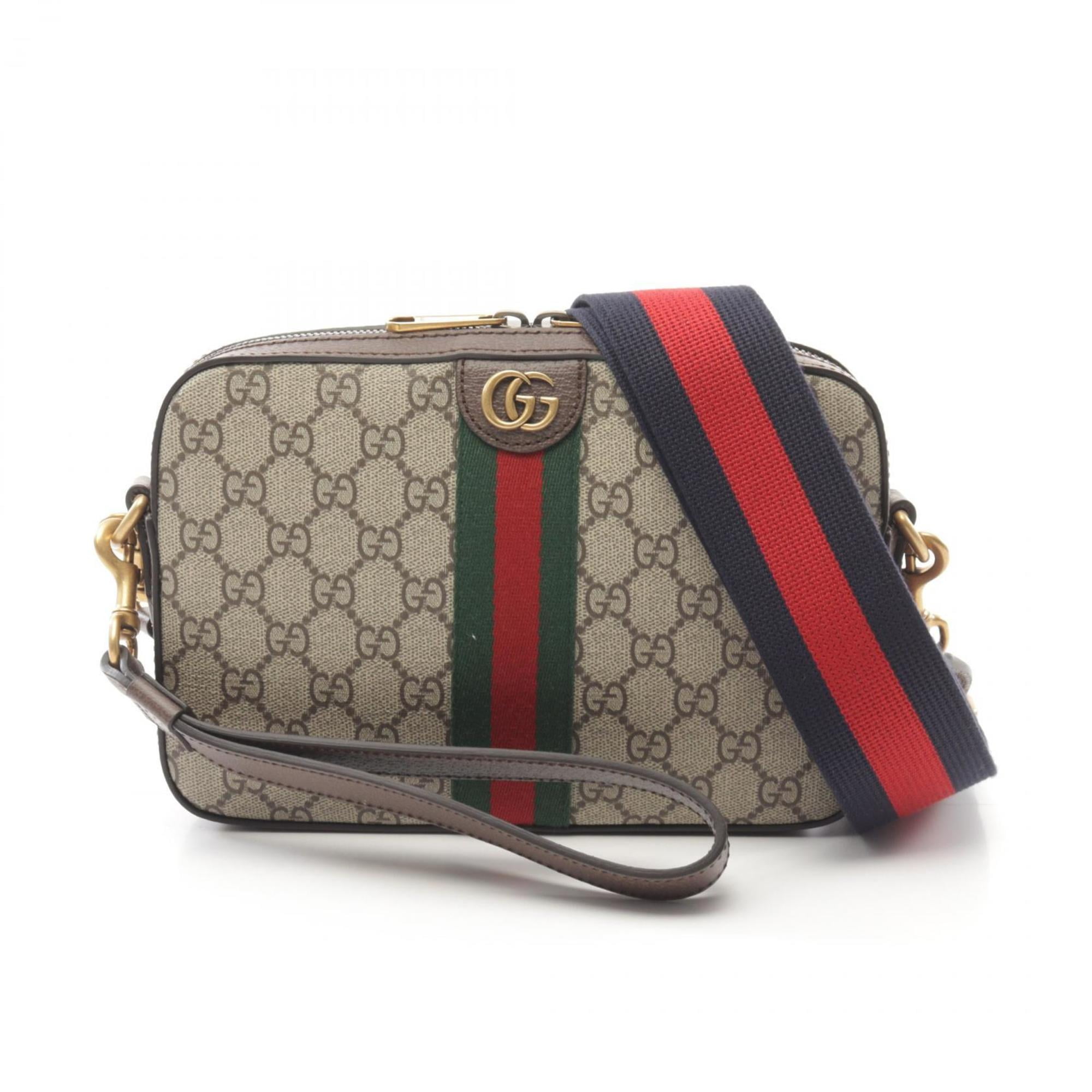 Pre-Owned Gucci GG Supreme Sherry Line Shoulder Bag, Coated