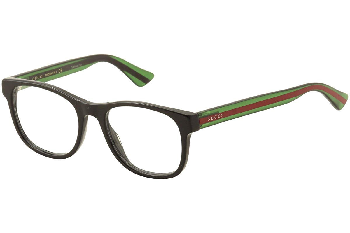 NEW Gucci GG0004O Unisex Black Eyeglasses Frames Gucci GG0184O Shiny Black Eyeglasses | Includes FREE Rx Lenses main image 3
