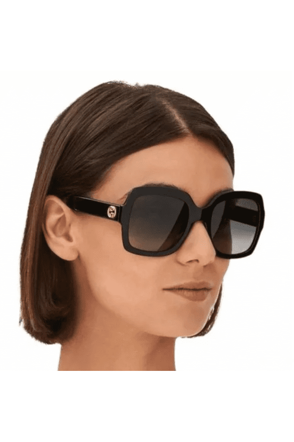 GG0036SN 001 54mm Square Sunglasses Women's Black