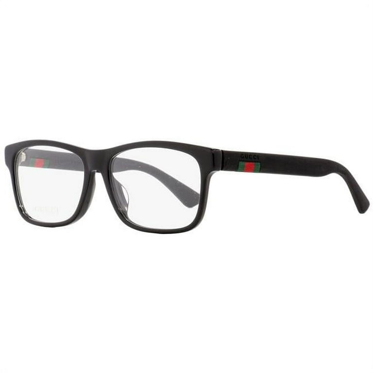 Gucci Mens Full Rim Eyeglasses GG0176OA-001, Black Frame, Optical