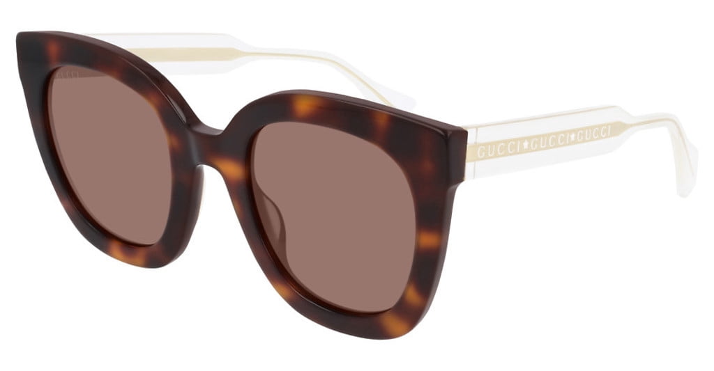 Gucci - GG0564S Havana Cat Eye Sunglasses - 51mm