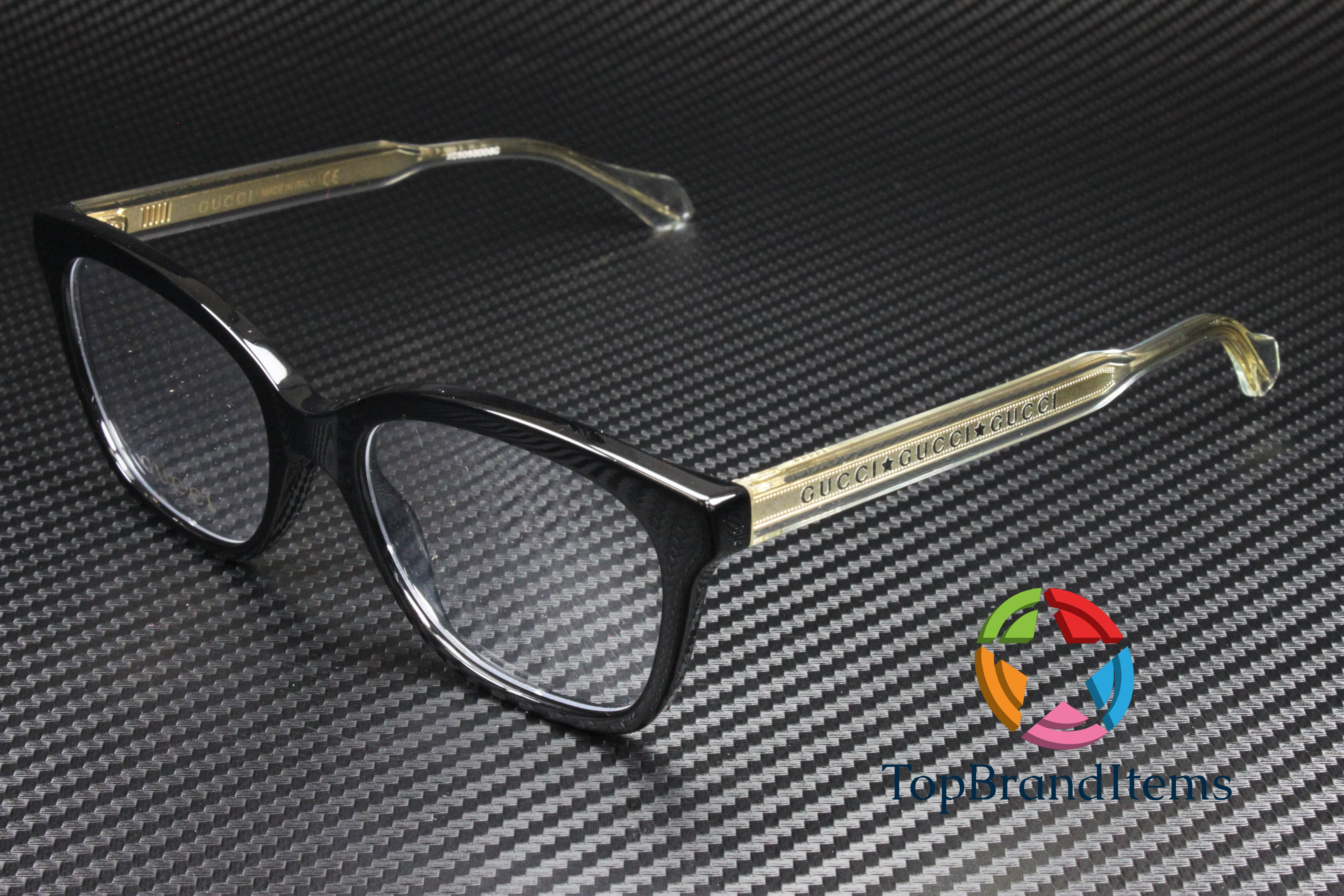 Gucci - GG0566O Black Square Women Eyeglasses - 52mm  display picture 3