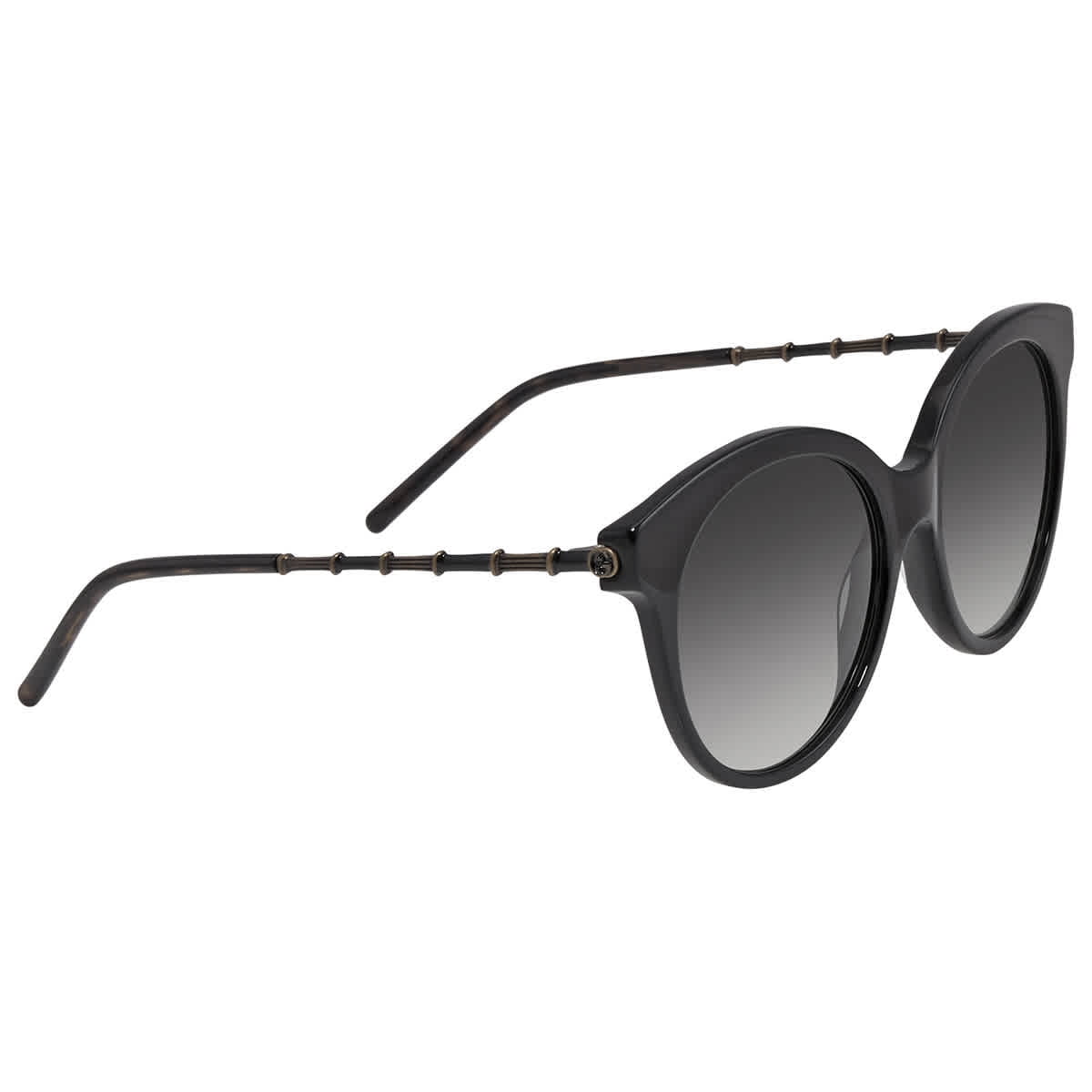 Gucci GG0653S-001 Black Round Sunglasses for womens  display picture 2