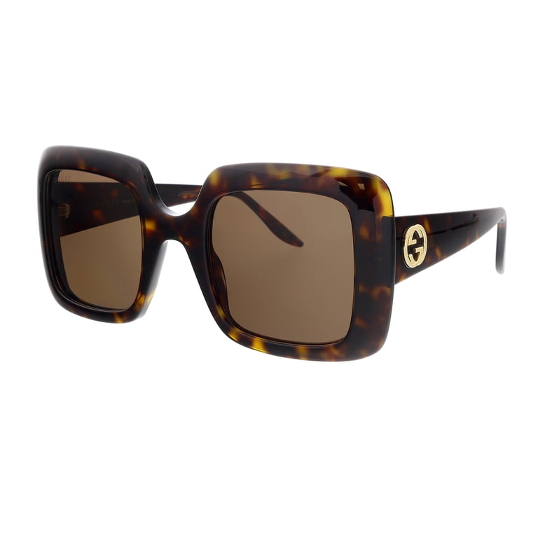 Gucci GG0896S-002 Havana Oversized Square Sunglasses 