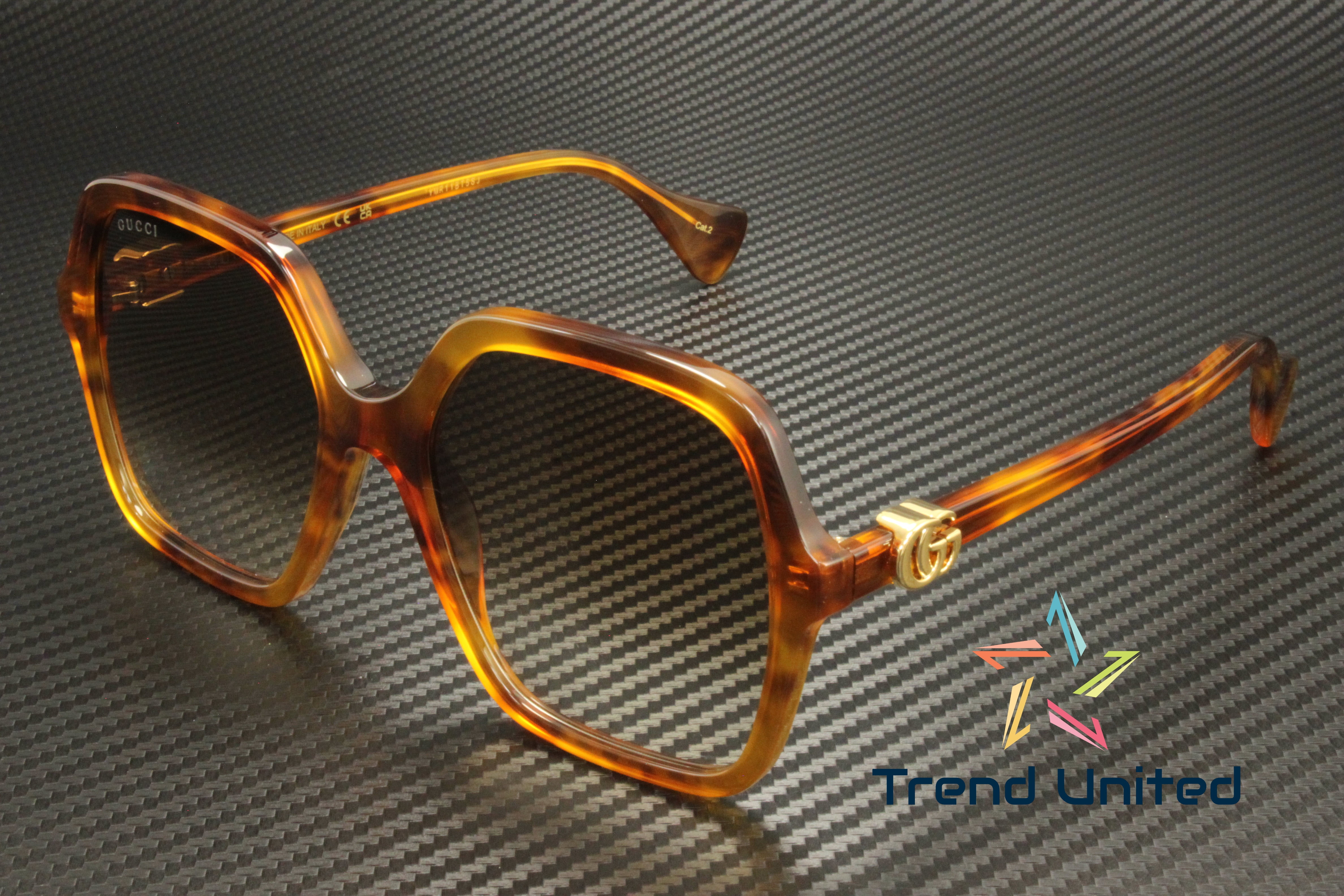 Gucci GG1072S 003 Square Sunglasses - Havana/Brown Gucci Women main image 4