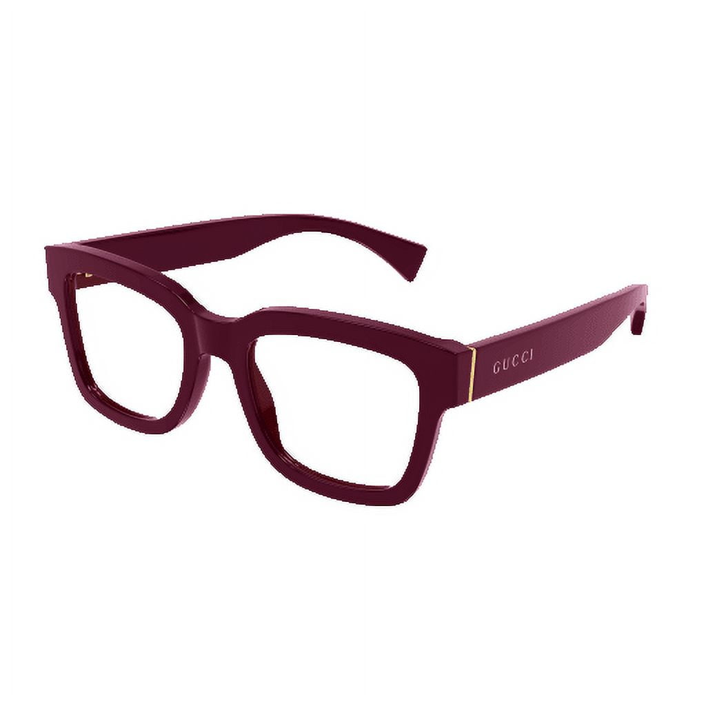 Gucci GG1138O 003 Square Eyeglasses - Burgundy 52mm Gucci - Brandclub - Gucci GG1138O 003 Eyeglasses Burgundy  main image 2