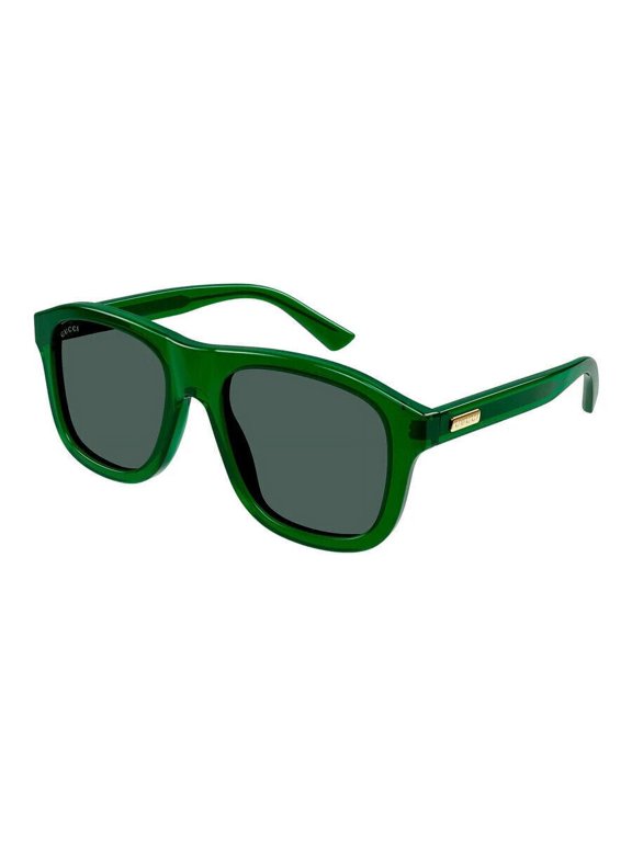 GG1316S 004 54mm Aviator Sunglasses Men's Transparent Green
