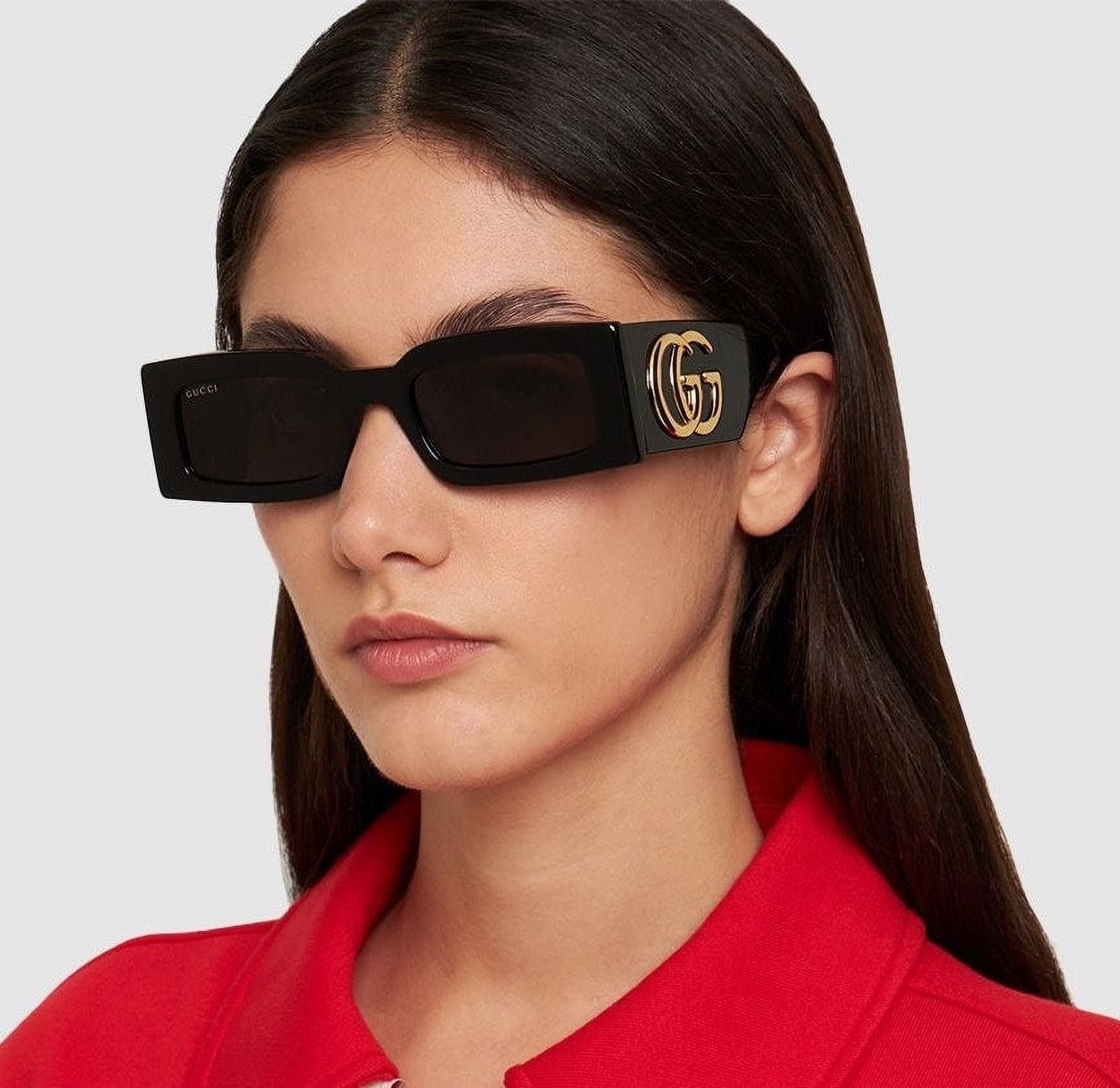 Gucci GG1425S-002, Havana Sunglasses, 53mm, UV Protection, Woman