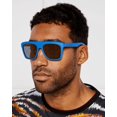 thumbnail image 1 of Gucci GG1570S 004 57mm Square Sunglasses Men's Matte Blue, 1 of 5