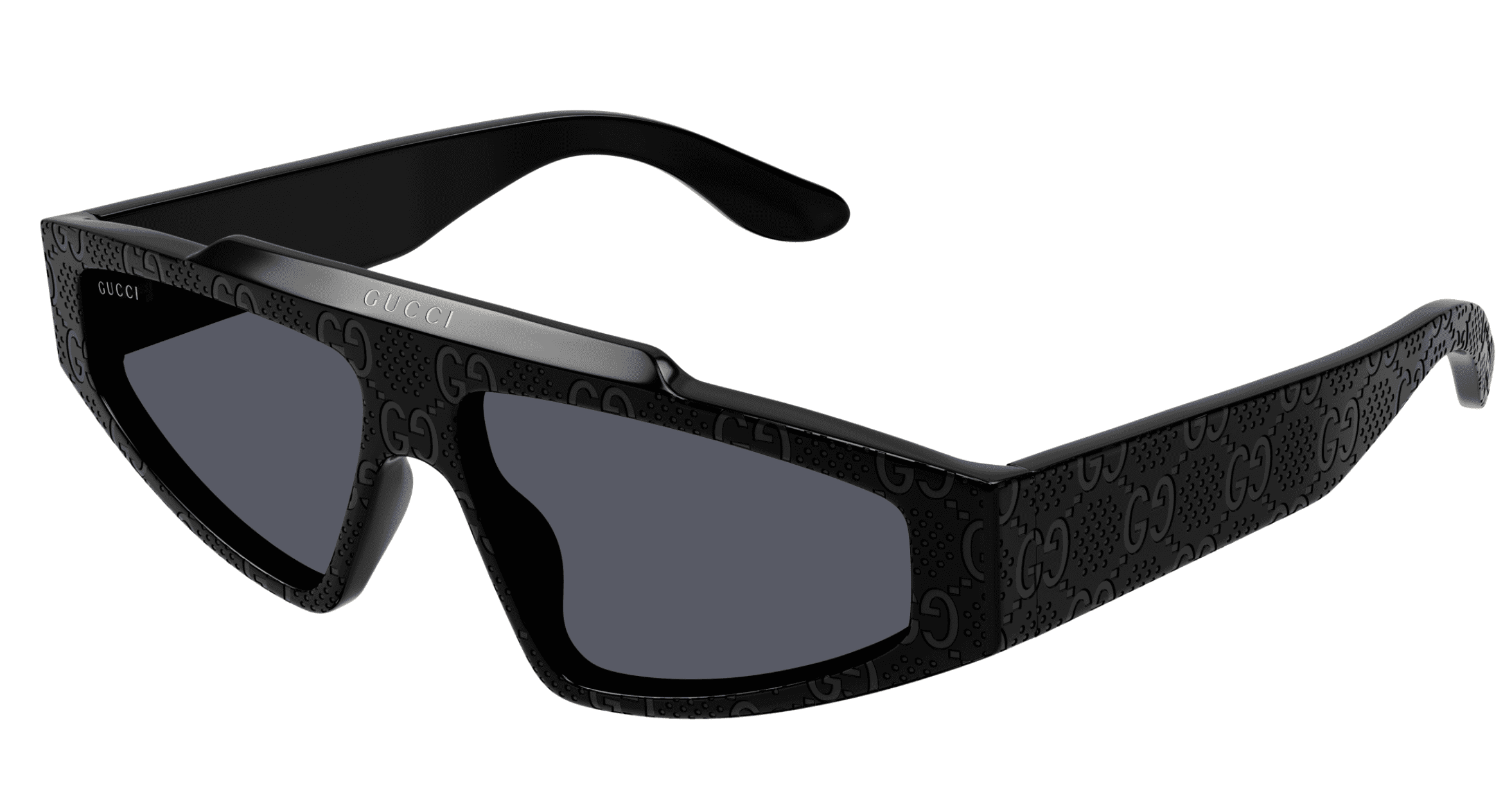 Gucci GG1591S 001 58mm Cat Eye Sunglasses Men's Shiny Black