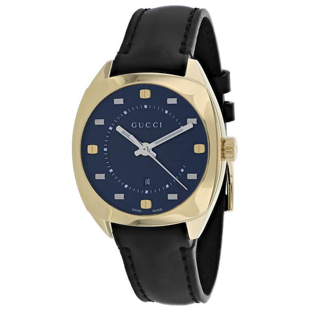 Gucci GG2570 Gold-Tone Leather Women's Watch, YA142408 - Walmart.com