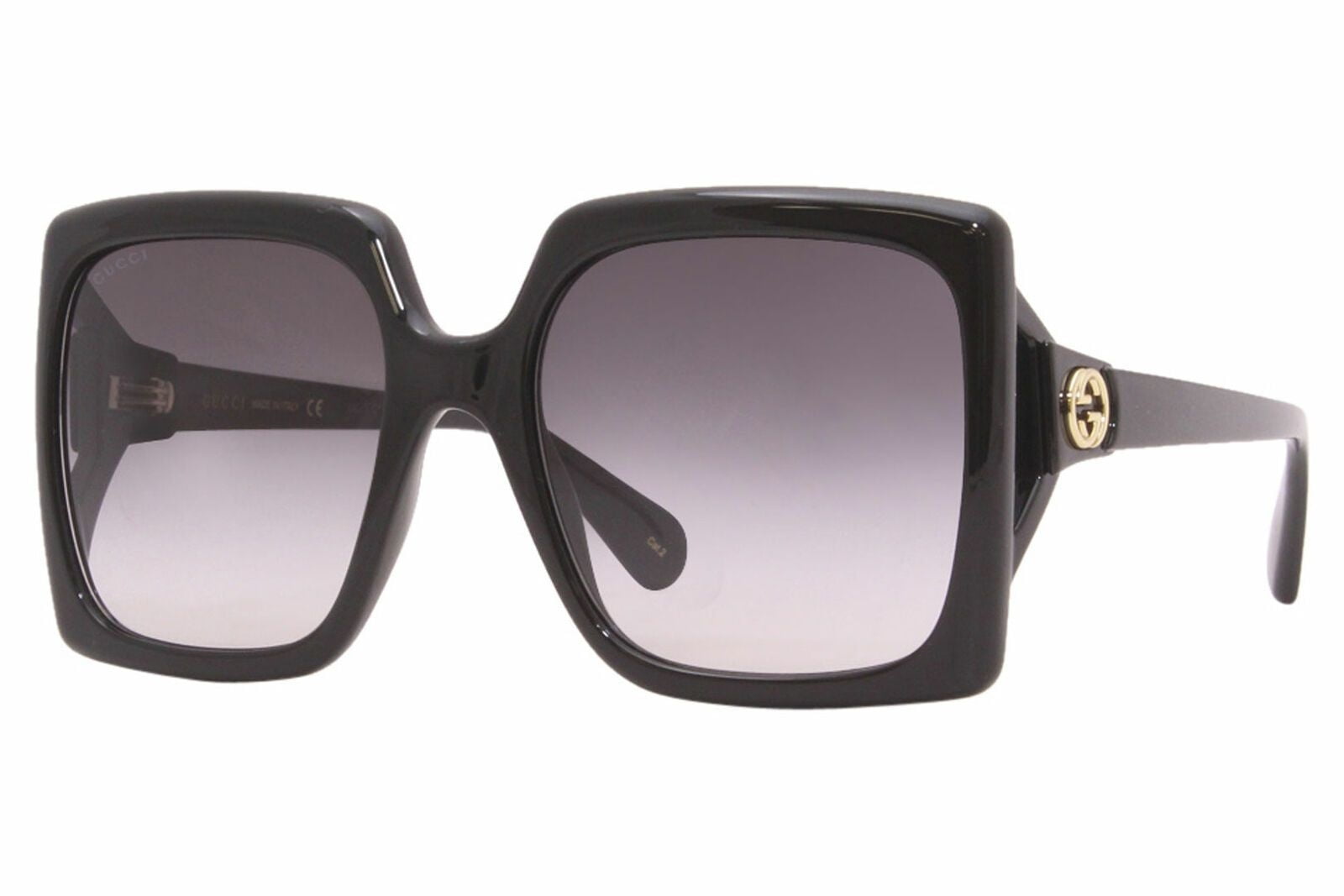 Gucci GC001150 Women's Cat's Eye Sunglasses, Black/Grey Gradient at John  Lewis & Partners