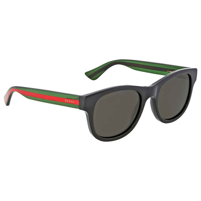 Gucci Green Square Polarized 52mm Sunglasses GG0003S 006 52