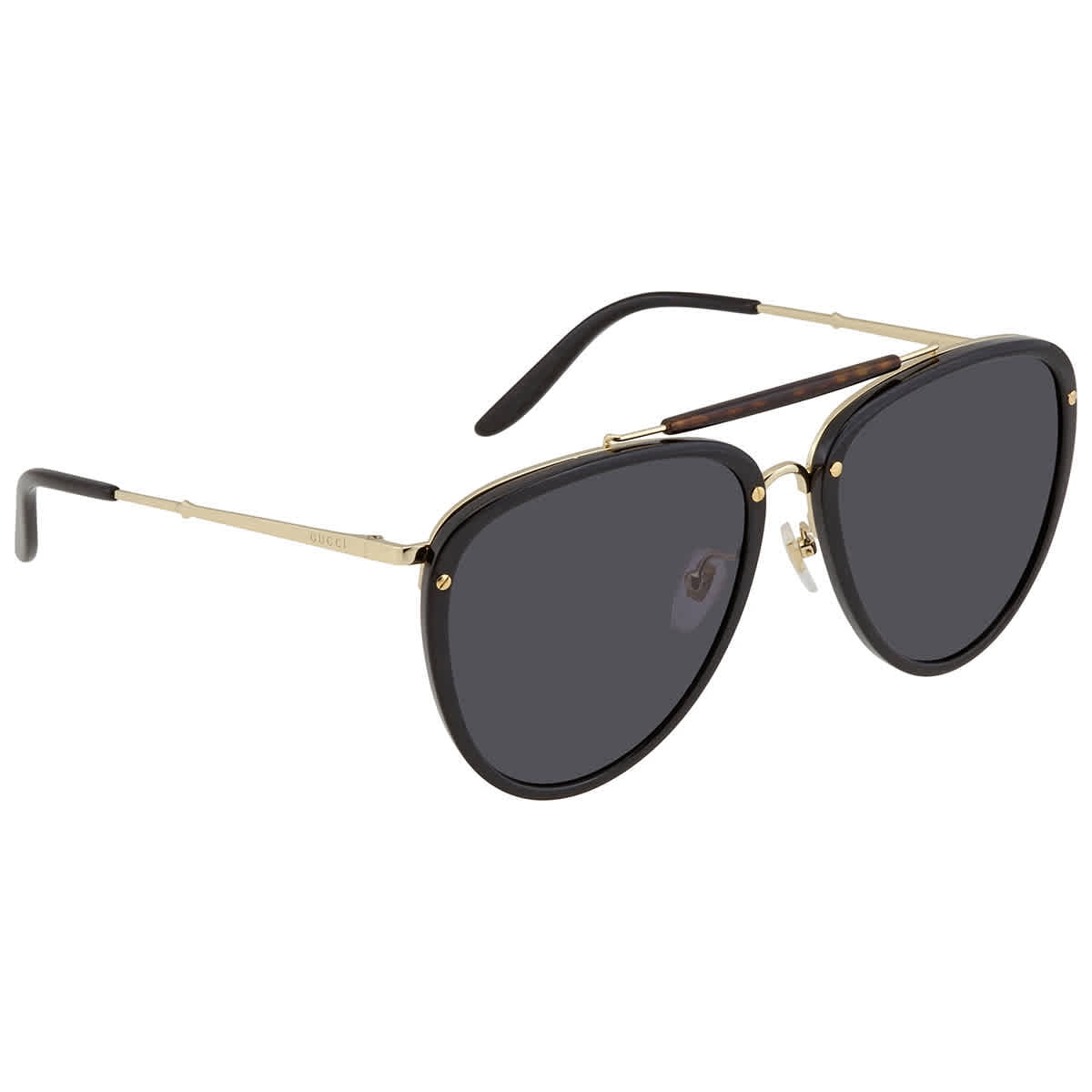 Gucci Grey Aviator Men s Sunglasses GG0672S 001 58