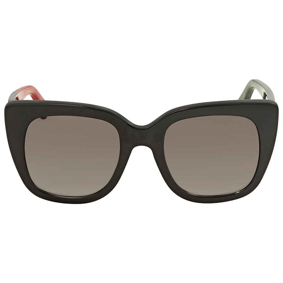 Gucci Grey Gradient Cat Eye Sunglasses GG0163S 003 51  display picture 3