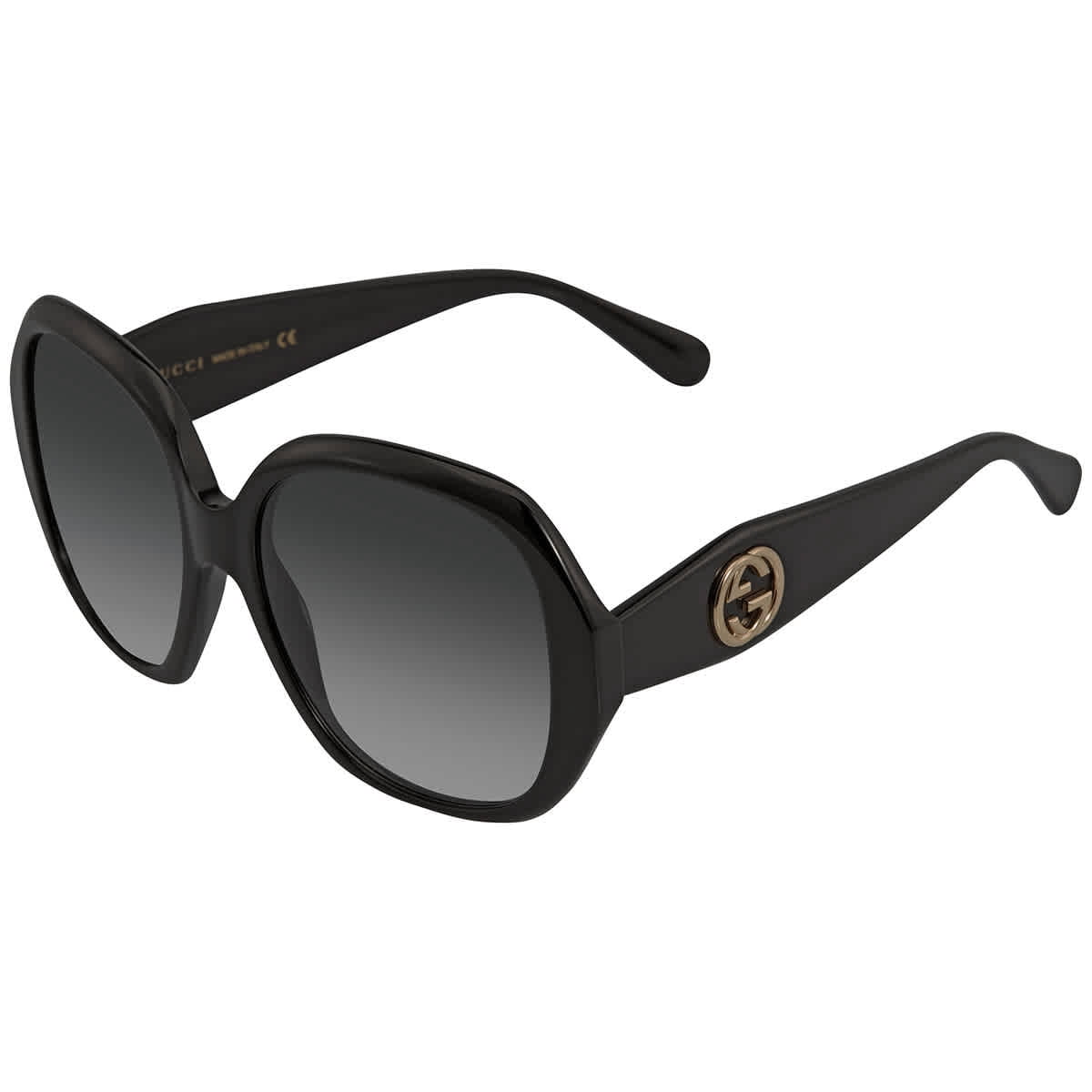 NEW Gucci Gradient Grey Oversized Ladies Sunglasses Gucci Grey Gradient Round Ladies Sunglasses GG0595S 002 59  main image 3