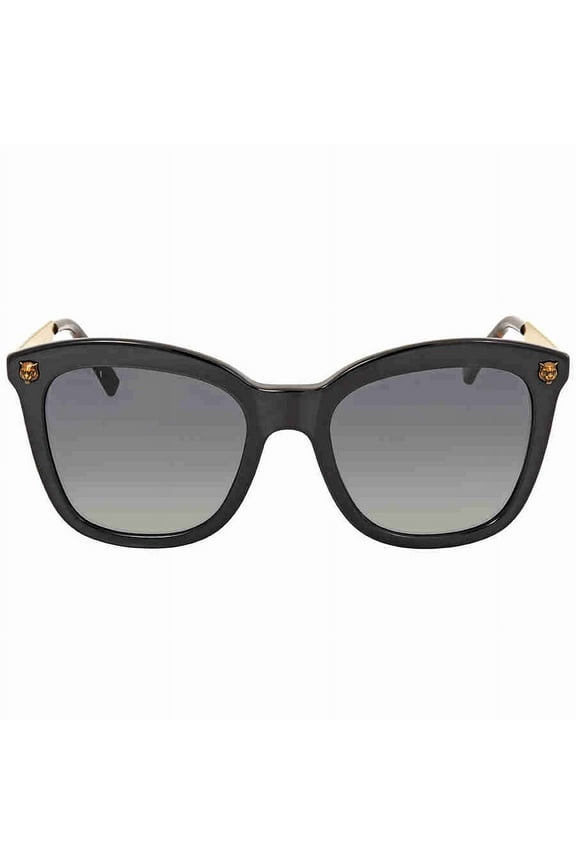 Grey Gradient Square Sunglasses GG0217S 001 52