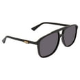 thumbnail image 1 of Gucci Grey Rectangular Men's Sunglasses GG0262S 001 58, 1 of 2