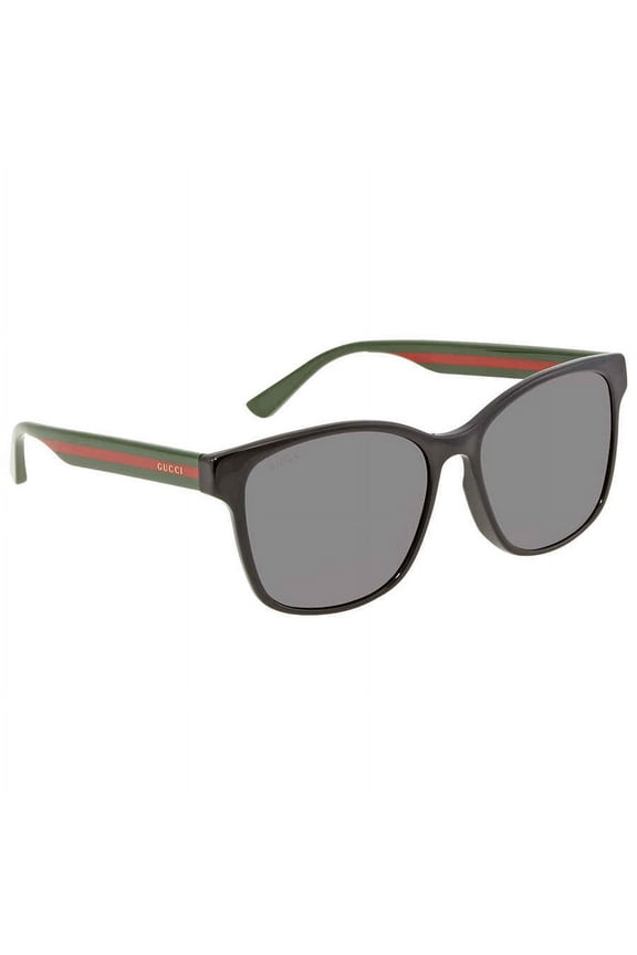 Grey Rectangular Unisex Sunglasses GG0417SK 001 56