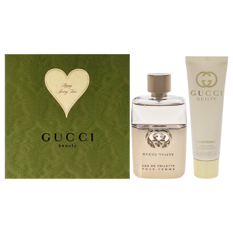 Gucci Guilty 2 Pc Gift Set: 1.6oz EDT Spray & Body Lotion, Amber