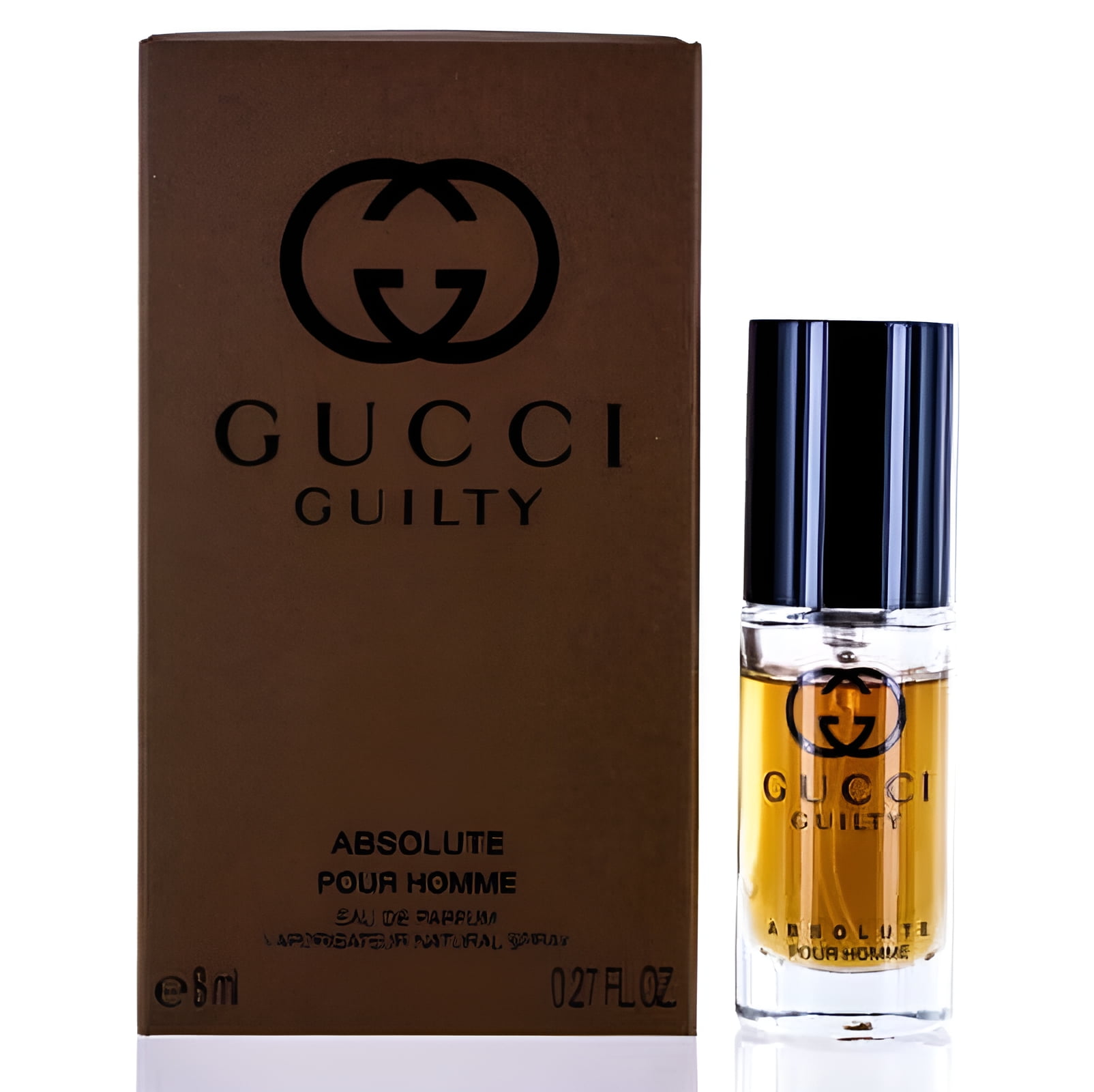 Gucci Guilty Absolute Men's EDP Mini Spray 0.27 Oz with Long