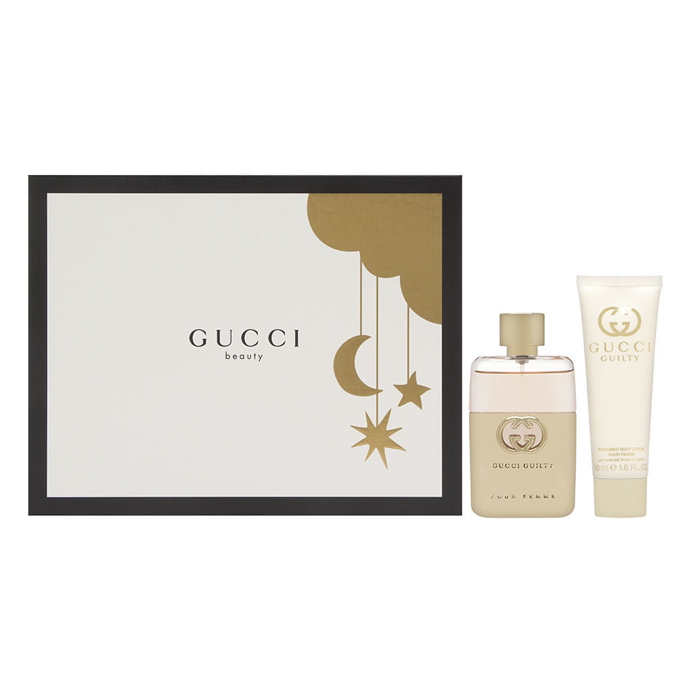 Gucci Guilty Pour Femme by Gucci 2 Piece Set Includes: 1.6 oz Eau