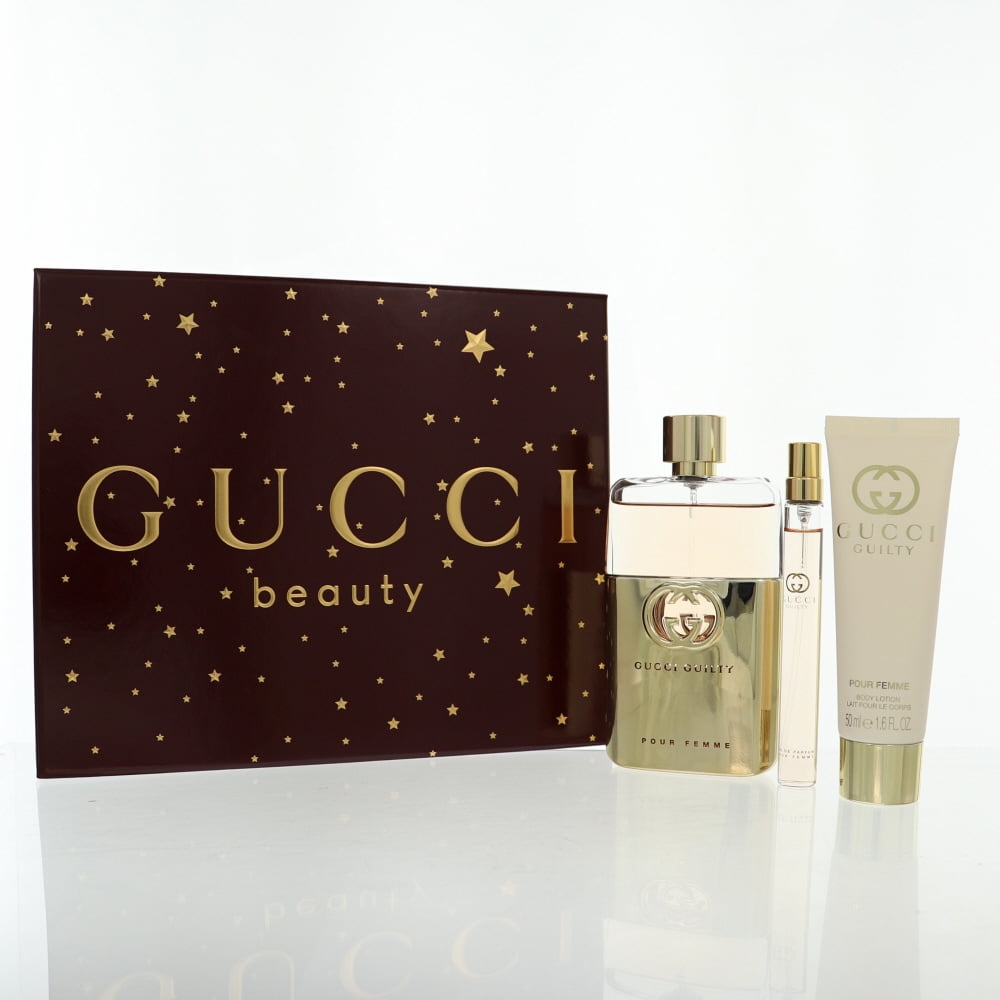 Gucci Guilty Women 3 Piece Gift Set - 3.0 Oz Eau De Parfum Spray By Gucci