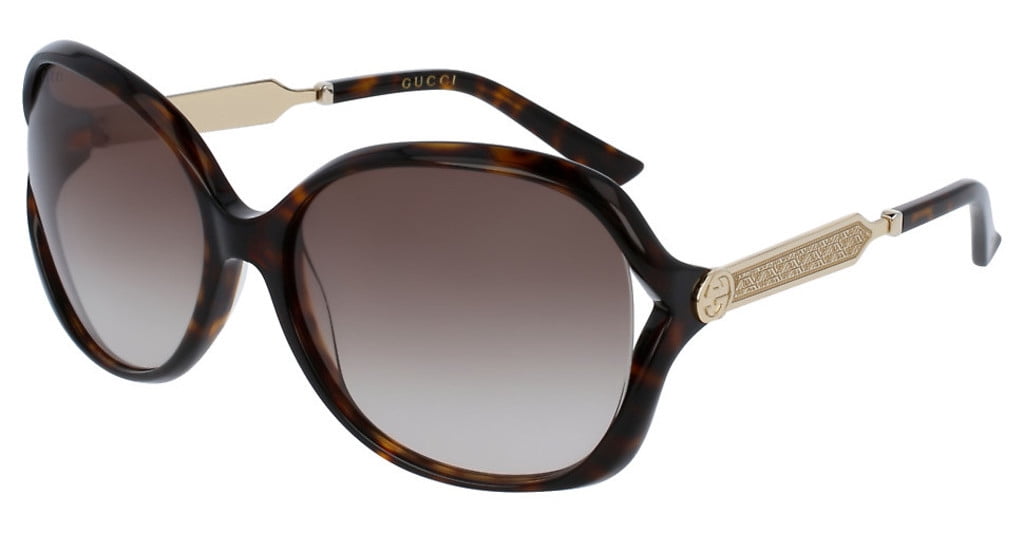 Gucci havana round clearance sunglasses