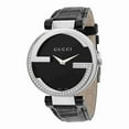 thumbnail image 1 of Gucci Interlocking Black Dial Quartz Ladies Watch YA133305, 1 of 1