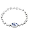 thumbnail image 1 of Gucci Interlocking G Boule Chain Sterling Silver Blue Enamel Bracelet, Size 16 - Yba753437001, 1 of 1