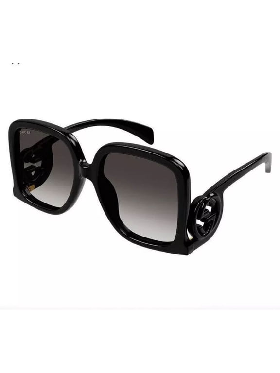 Ladies Sunglasses Black Oversized GG 1326 001 58mm