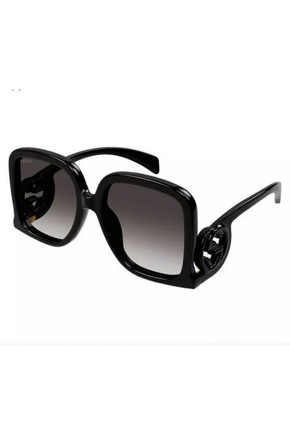 Ladies Sunglasses Black Oversized GG 1326 001 58mm