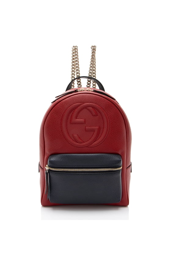 Pre-Owned Gucci Leather Soho Chain Backpack
