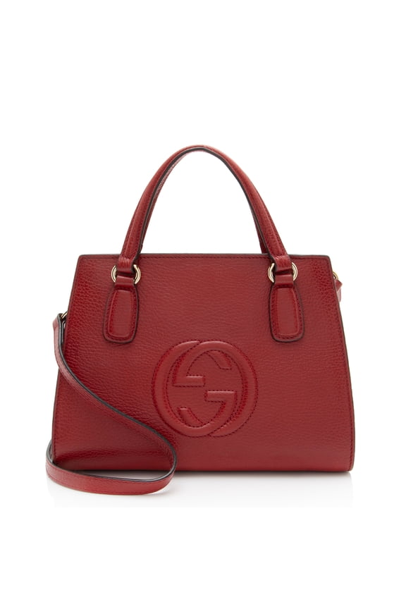 Pre-Owned Gucci Leather Soho Small Satchel