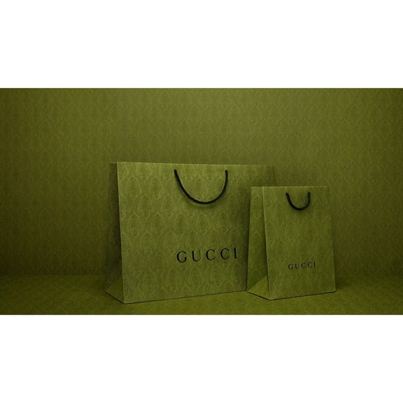 Gucci Luxury Shopping Gift Bag Designer Logo Packaging Green Extra Large