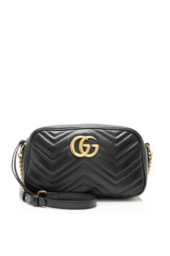 Pre-Owned Gucci Matelasse Leather GG Marmont Small Camera Bag