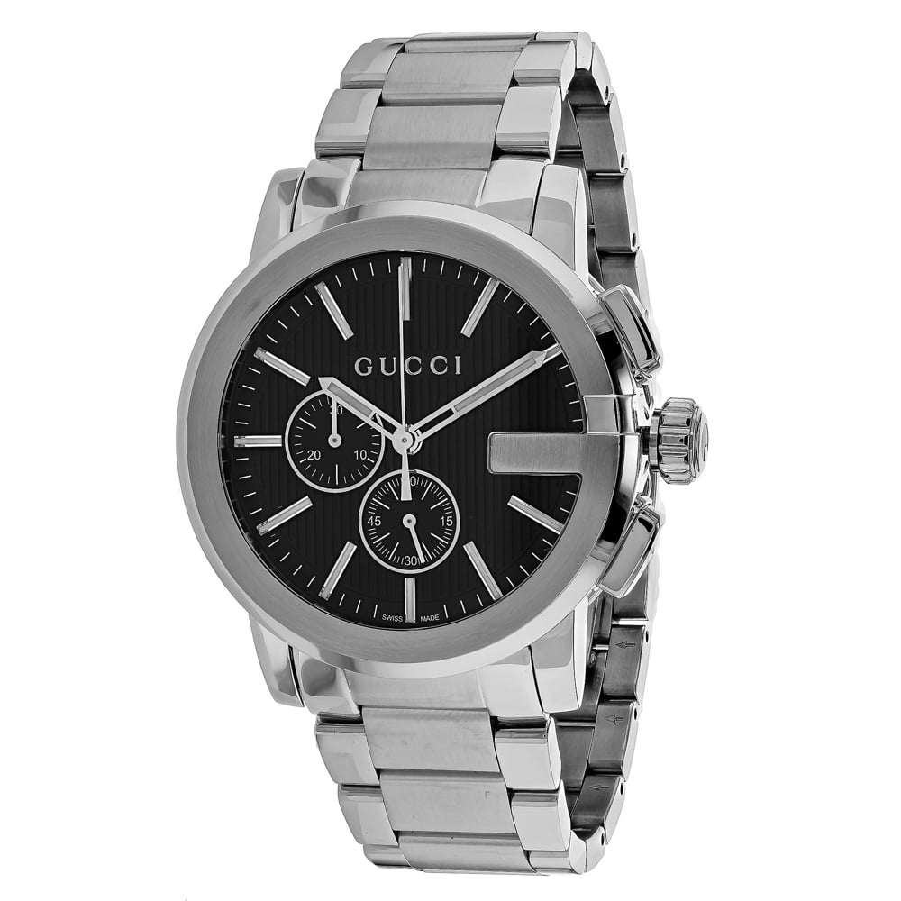 Gucci Men's G-Chrono Black Dial Watch - YA101203 - Walmart.com