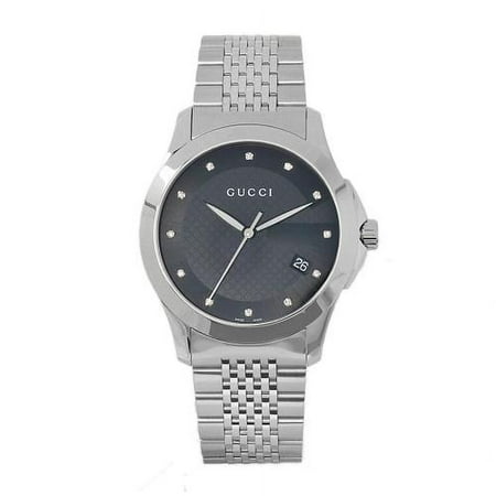 Gucci Men's G-Timeless G Quartz Sapphire Stainless Steel 38mm Watch YA126405