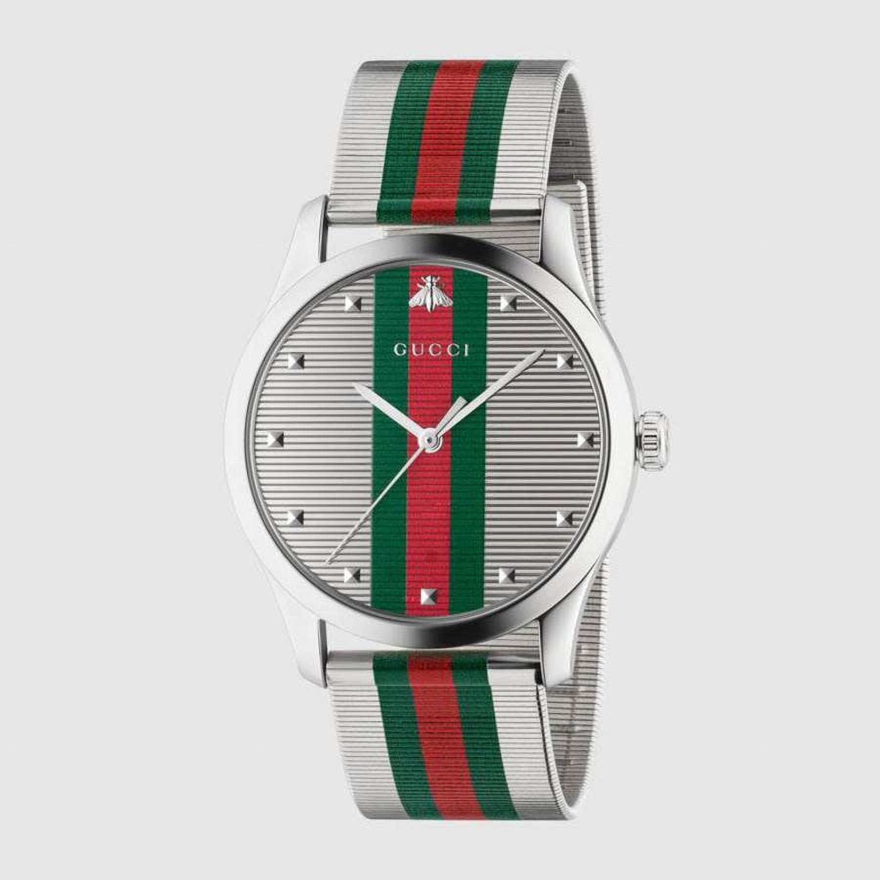 Gucci Men’s G-Timeless Quartz Silver Dial Watch, YA126284 - Walmart.com