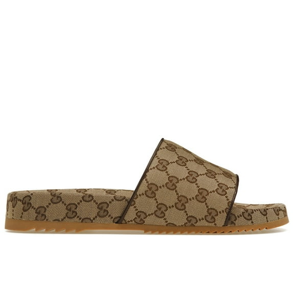 Gucci Men's GG Slide Beige Canvas, from StockX