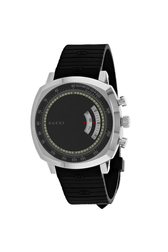 Men's Grip Black Dial Watch - YA157301