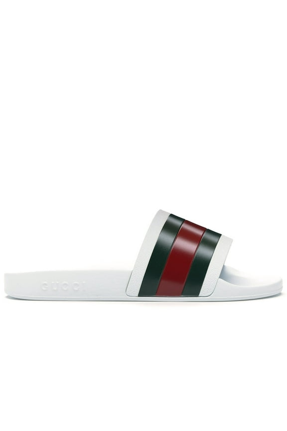 Men's Pursuit Pool Slides White Sandals, from StockX