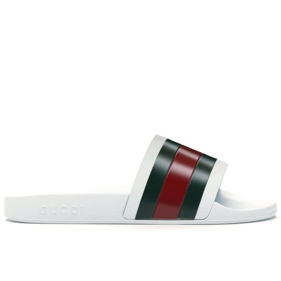 Gucci Men's Pursuit Pool Slides White Sandals, from StockX