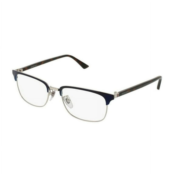 Gucci Men's Tortoise Oval Eyeglass Frames GG0131O-003 53