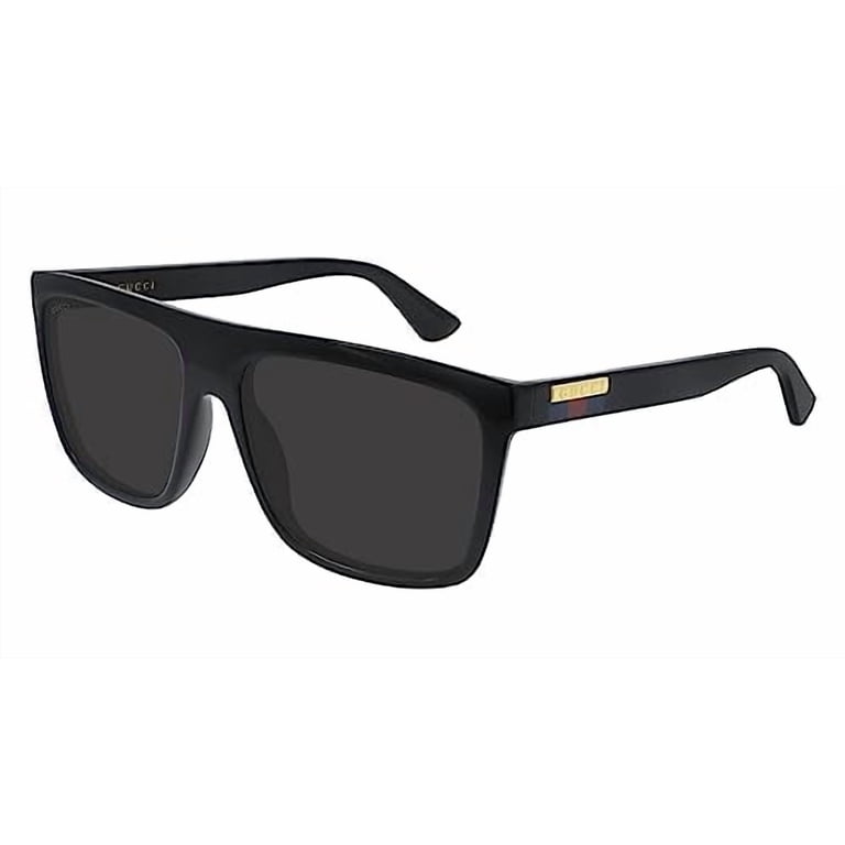 Gucci GG 0748 S - 001 Designer Sunglasses, Black / Grey Shades