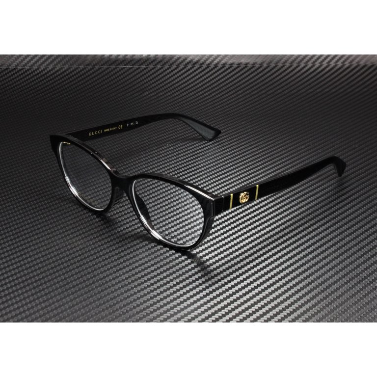 Gucci Oval Eyeglasses GG0633O 001 Black 54mm 633 - Walmart.com display picture 1