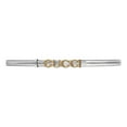 thumbnail image 1 of Gucci Leather Belt with Metal Gold Logo, 1 of 3